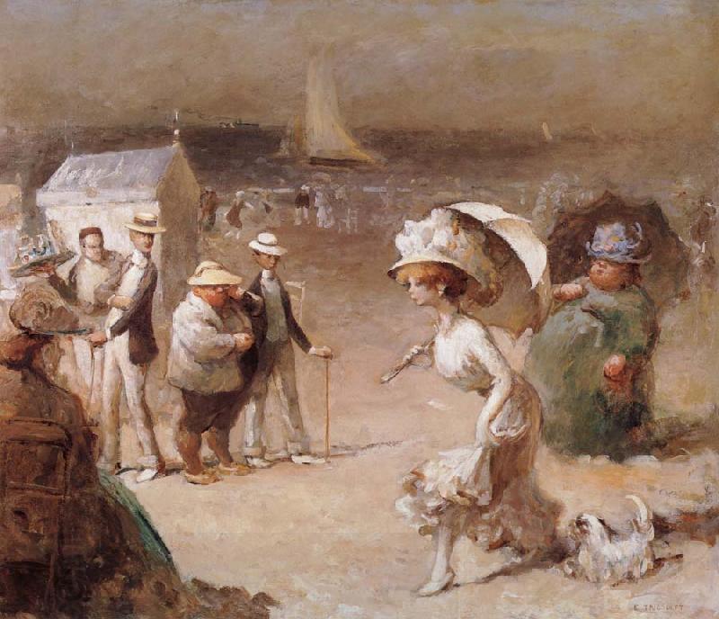 Trigoulet Eugene Elegantes sur la plage